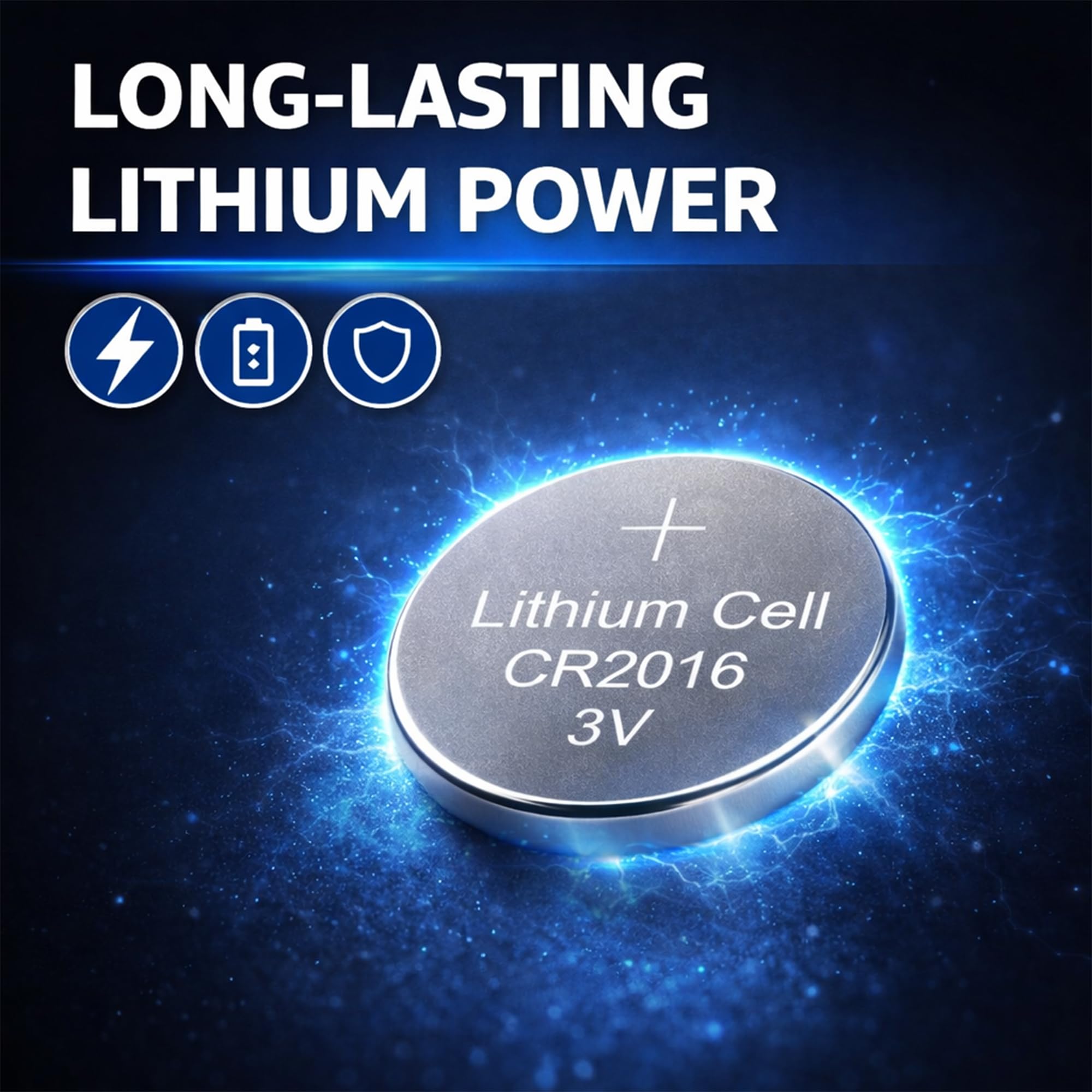 OBD CR2016 Lithium Coin Cell Battery 3V Long Lasting Power Button Batteries for Watches Key Fobs Remotes Calculators Electronics (5) — view 4