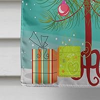 Vista 975 de Caroline's Treasures BB4243GF Bandera de jardín con texto en inglés «Merry Christmas» con texto en inglés «Merry Christmas», bandera decorativa