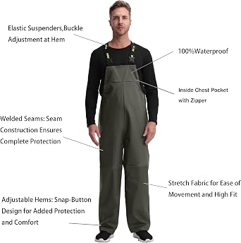 Men's Waterproof Workwear 3-Piece PU PRO Rain Suit