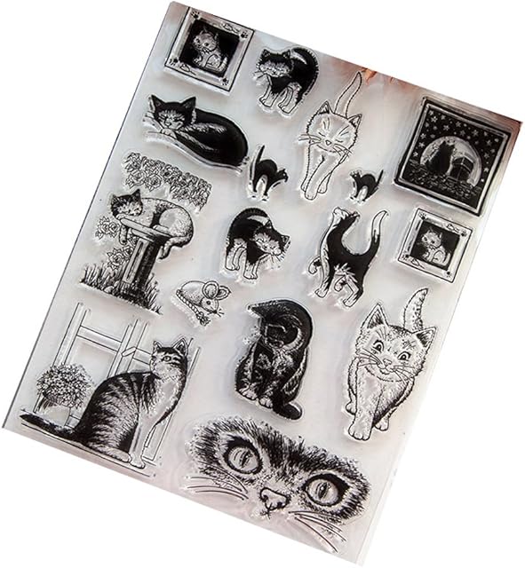 KOFUN DIY Scrapbooking Transparent Stamps Silicone Rubber Clear Sheet DIY Card Gift Crafts