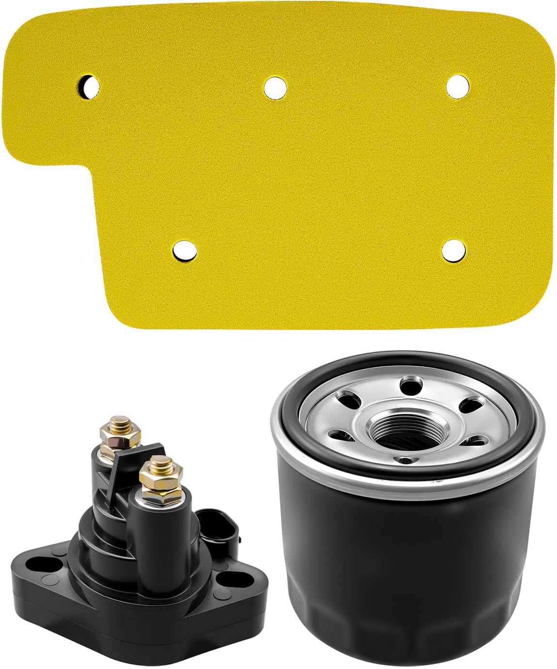 Air Filter 0470-663 Starter Solenoid Relay 0445-058 Oil Filter 16510-06B00 Fit for Arctic Cat 400 454 500 650 4X4 AUTO H1 TRV Automatic