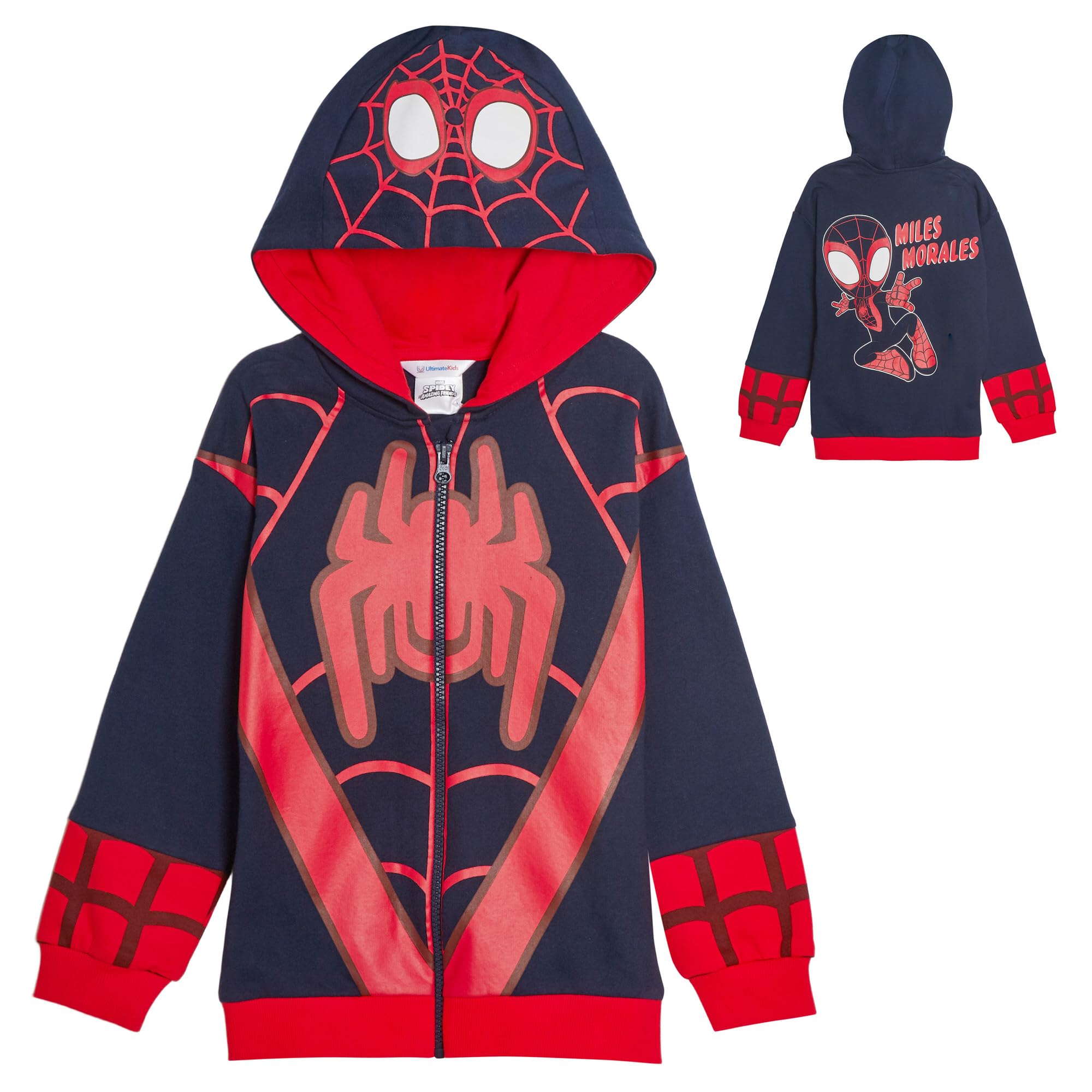 Spidey And His Amazing Friends Hooded Jacket Miles Morales Spin 2-3 Years