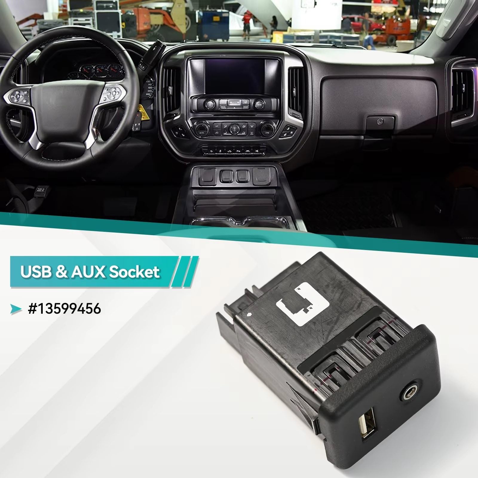 Compatibile Con Buick Per Allure 2014 2015 Per LaCrosse 2014 2015 2016 Presa USB Per Lettore Multimediale USB Accessori Sostituzione