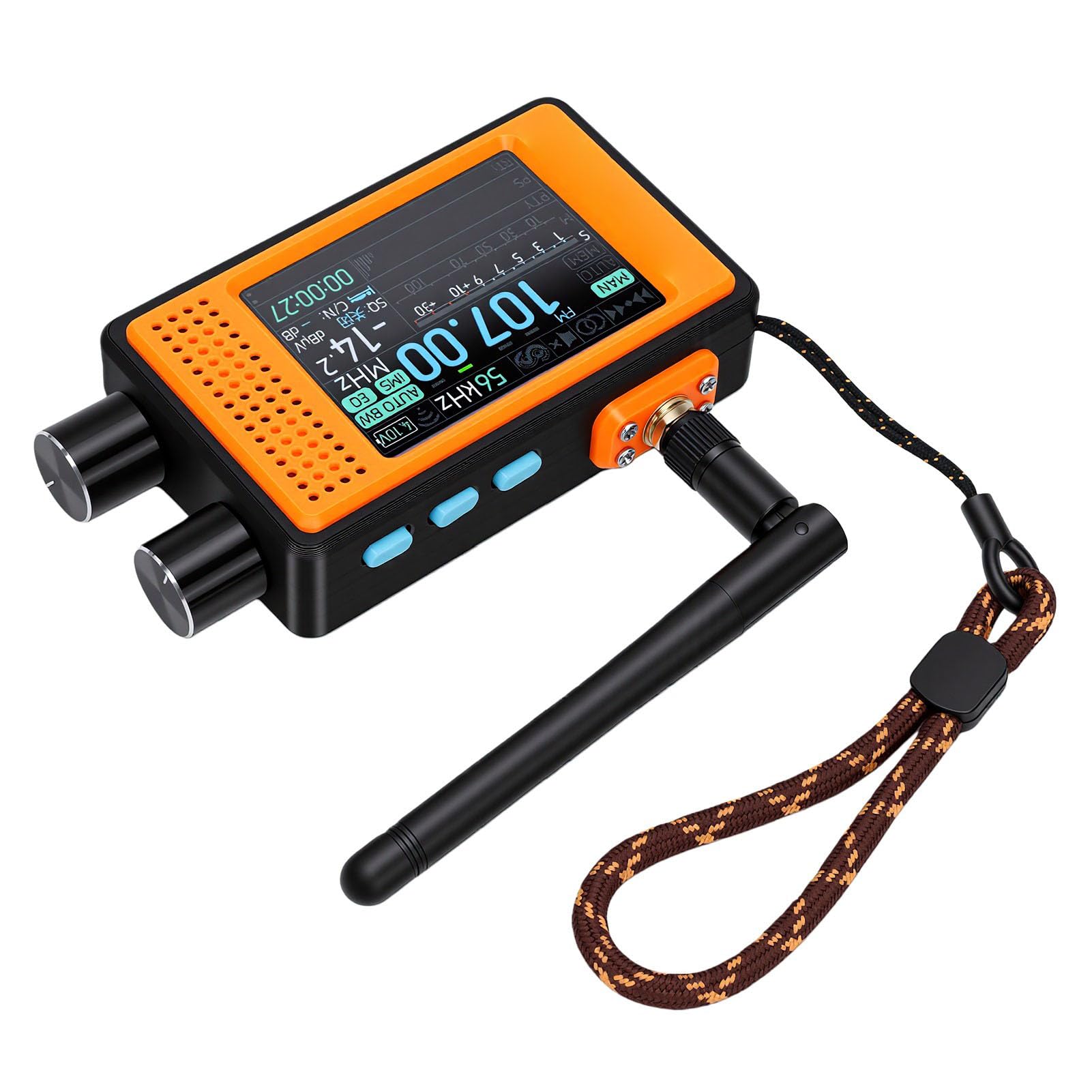 Eujgoov Mini Radio mit DSP, Tragbares Allband Radio, 2,4 Zoll Touchscreen