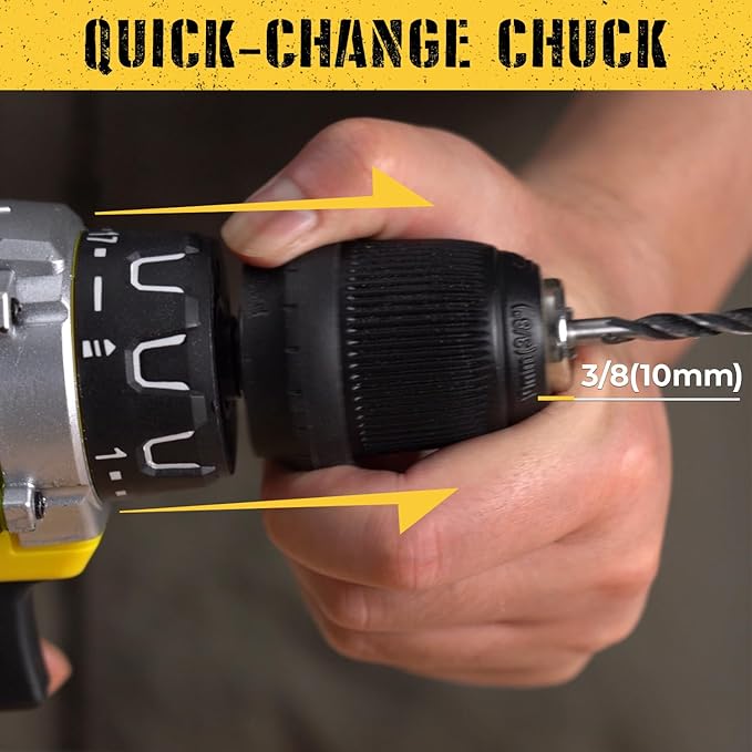 Taladro Eléctrico Inalámbrico SIDSYS 21V con Mandril Sin Llave miniatura 9