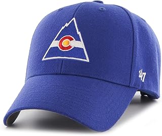 '47 Forty Seven Brand Colorado Rockies NHL Vintage Logo MVP Curved Visor Velcroback Cap Limited Edition