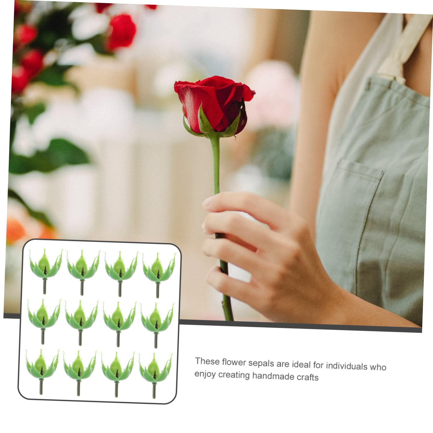 NUOBESTY 100 Pezzi portafiori di Sapone centrotavola per Bouquet da Sposa Calice Bouquet Floreale contenitori in plastica calici di plastica Fai da Te calici di Fiori Rosa