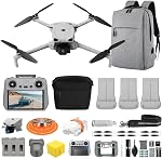 DJI Mini 3, Drones avec caméra pour adultes 4K, 38-min Temps de vol, jusqu'à 32800ft (10km) Transmission vidéo, tournage vertical vrai, GPS Retour automatique intégré, Mini Drone avec caméra pour débutants 4K HDR Vidéo, 38-Min Temps de vol, jusqu'à 32800ft (10k