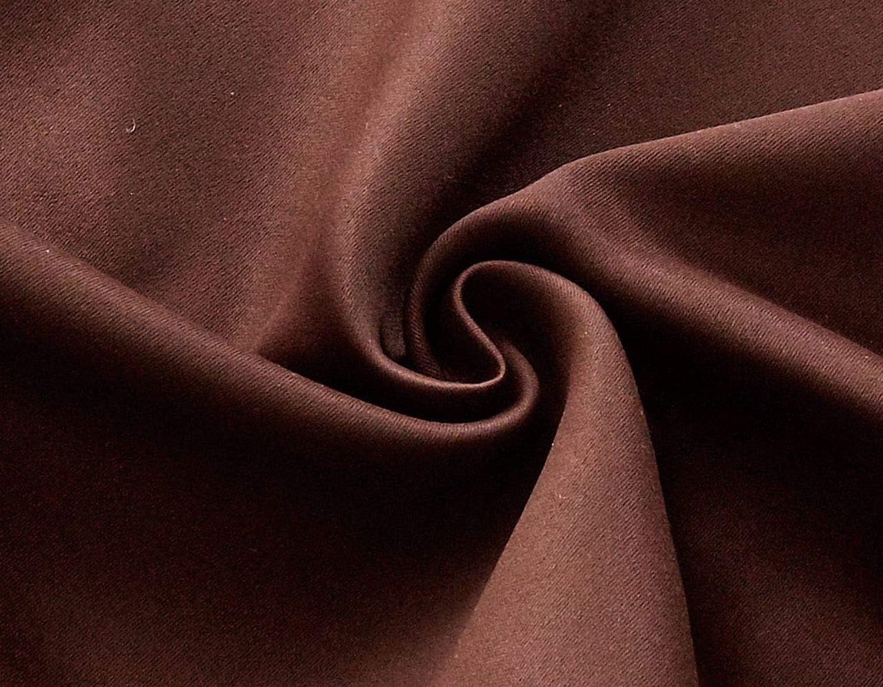 Blackout Room Divider Curtain Panel Privacy Partition Heavyweight Premium Fabric Thermal Insulated Grommet Top 48" Wide X 84" Tall Brown Color