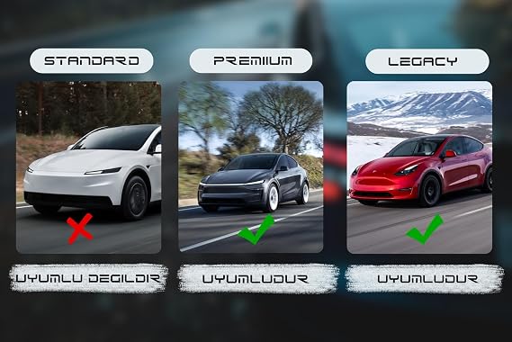 T Parts Tesla Model 3 & Model Y Koltuk Arkası Askılık Seti (2’li) – Araca Özel Tasarım, Dayanıklı Araç İçi Askı, Ceket & Çanta Düzenleyici