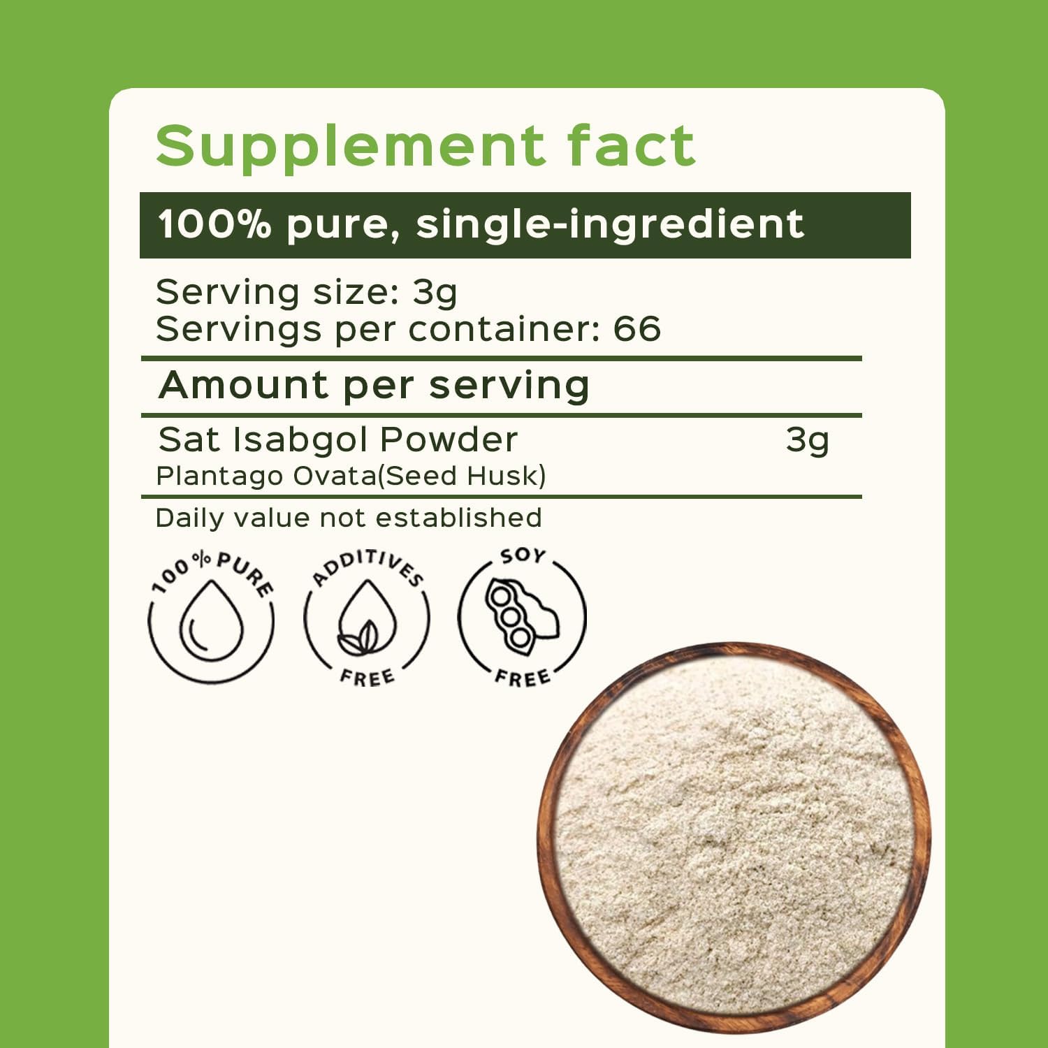 bixa BOTANICAL PSYLLIUM Husk Powder (PLANTAGO OVATA) | 7 Oz, 200g, Pack of 1 | Daily Laxative Fibre | Natural Dietary Supplement, maintains Gut Motility & eliminates Toxic Waste