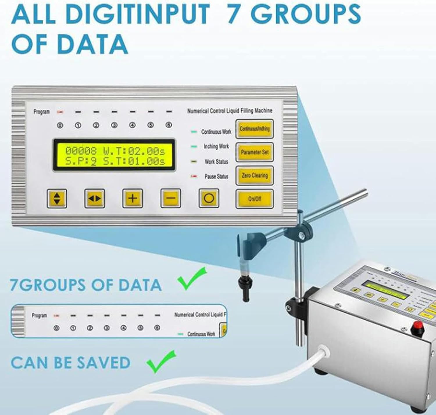 Automatic Fluid Filling Machine, Automatic Stainless Steel Automatic Filling Machine, High Precision Filled, for Perfumes, Liquids, Cosmetics, Juices
