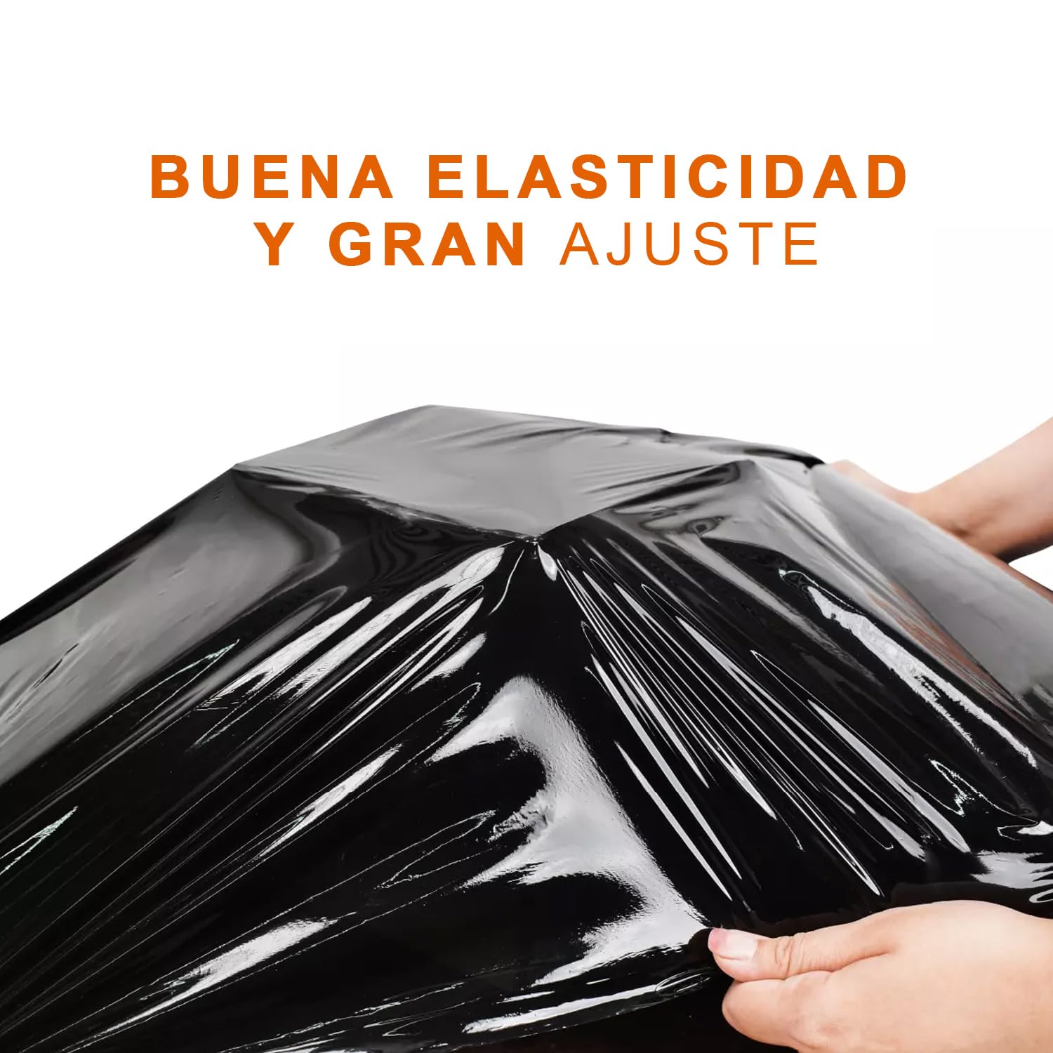 Film Embalaje de Envoltura Negro 1.4kg, 5 Rollo de 50 cm, 23 Micras de Espesor, Resistente y Versátil, Ideal para Hogar, Almacenes, Comercios y Transportes