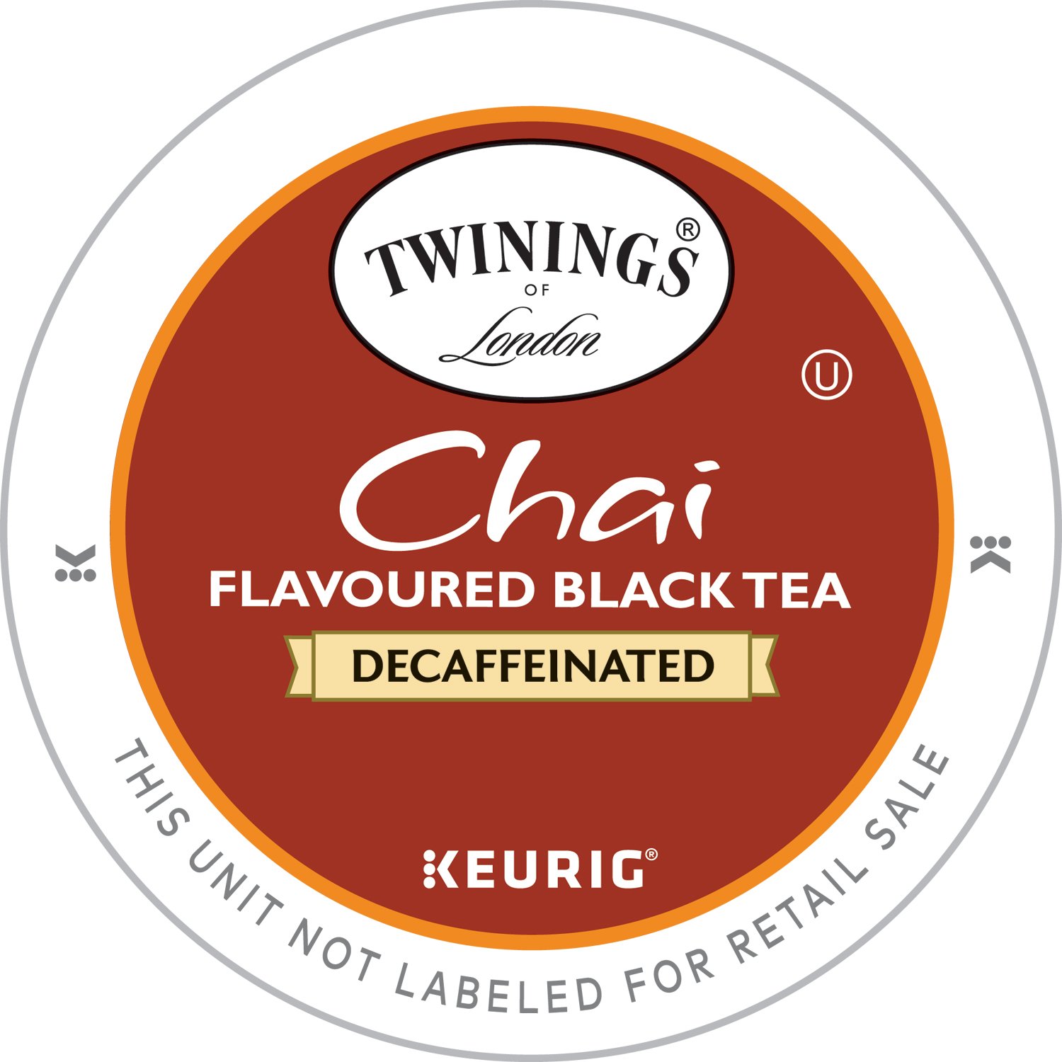 Twinings of London Decaffeinated Chai Tea KCups for Keurig