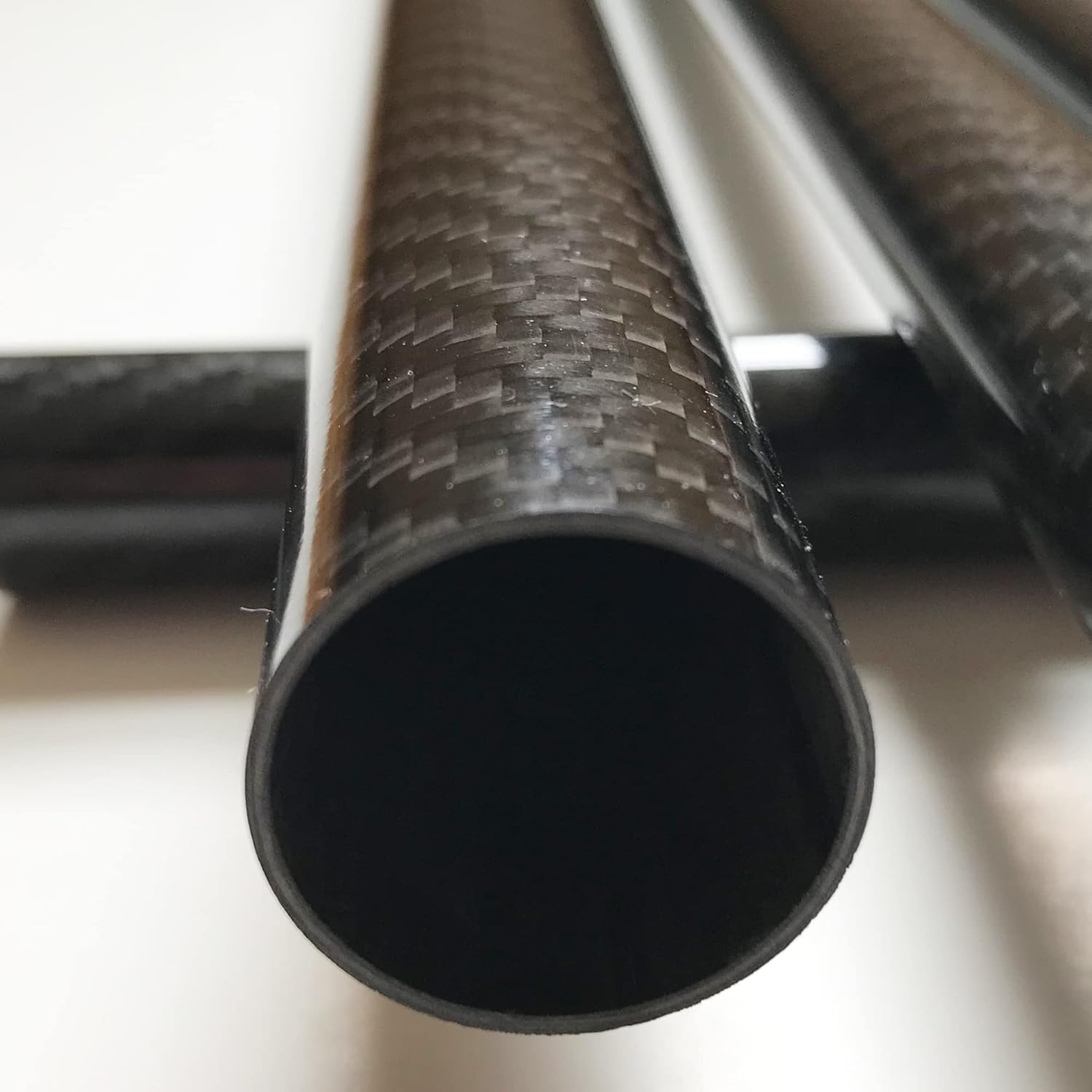 CARBON FIBER TUBE - Black - 20mm X 18mm X 1000mm - Hollow carbon fiber rods - Glossy carbon tubes - Pure carbon fibre tubes - Lightweight High Strength Carbon Fiber Shaft