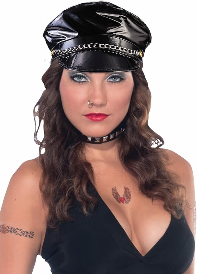 Adult Biker Hat Costume Accessory 