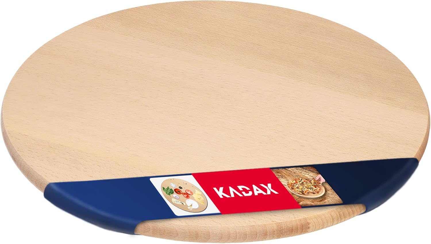 Piatto Da Portata Girevole KADAX In Legno - Diametro 25 Cm, Antibatterico E Adatto Per Taglio - Foto 6