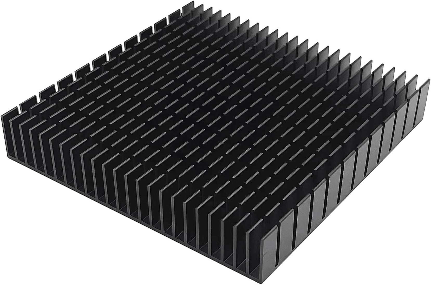 120mm Large Heatsink Aluminum Heat Sink 4.72x4.72x0.79Inch/ 120x120x20mm Square Cooler for Router Cooling Base and Power Supply IC Graphics Card Memory Heat Sink 120mmx120mmx20mm