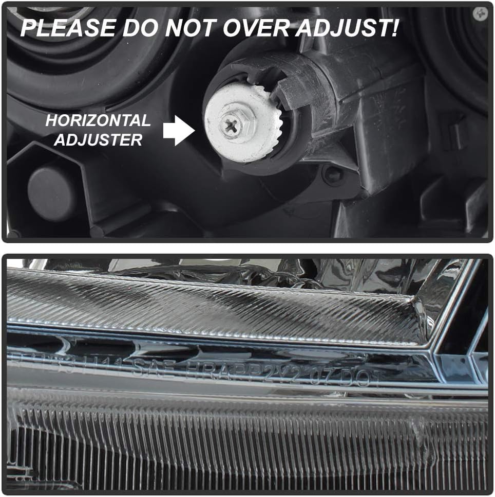 ACANII - For [Halogen Model Only] 2010-2011 Toyota Prius Factory Style Projector Headlights Headlamps Driver & Passenger