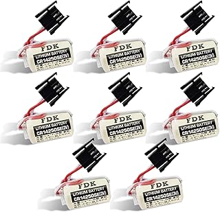 •［8-Pack］FDK CR14250SE 3V 1/2AA Lithium Battery for 1747-BA Backup Power Supply, 1000mAh