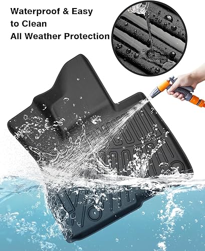 Vista 245 de Powerty Alfombras resistentes para BMW X3 2018 a 2024 y BMW X4 2019 a 2024, a medida para accesorios de X3 y X4, de elastómero termoplástico 3D