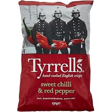 Tyrrell's Sweet Chilli and Red Pepper 150 g Pack of 12 x 150 g