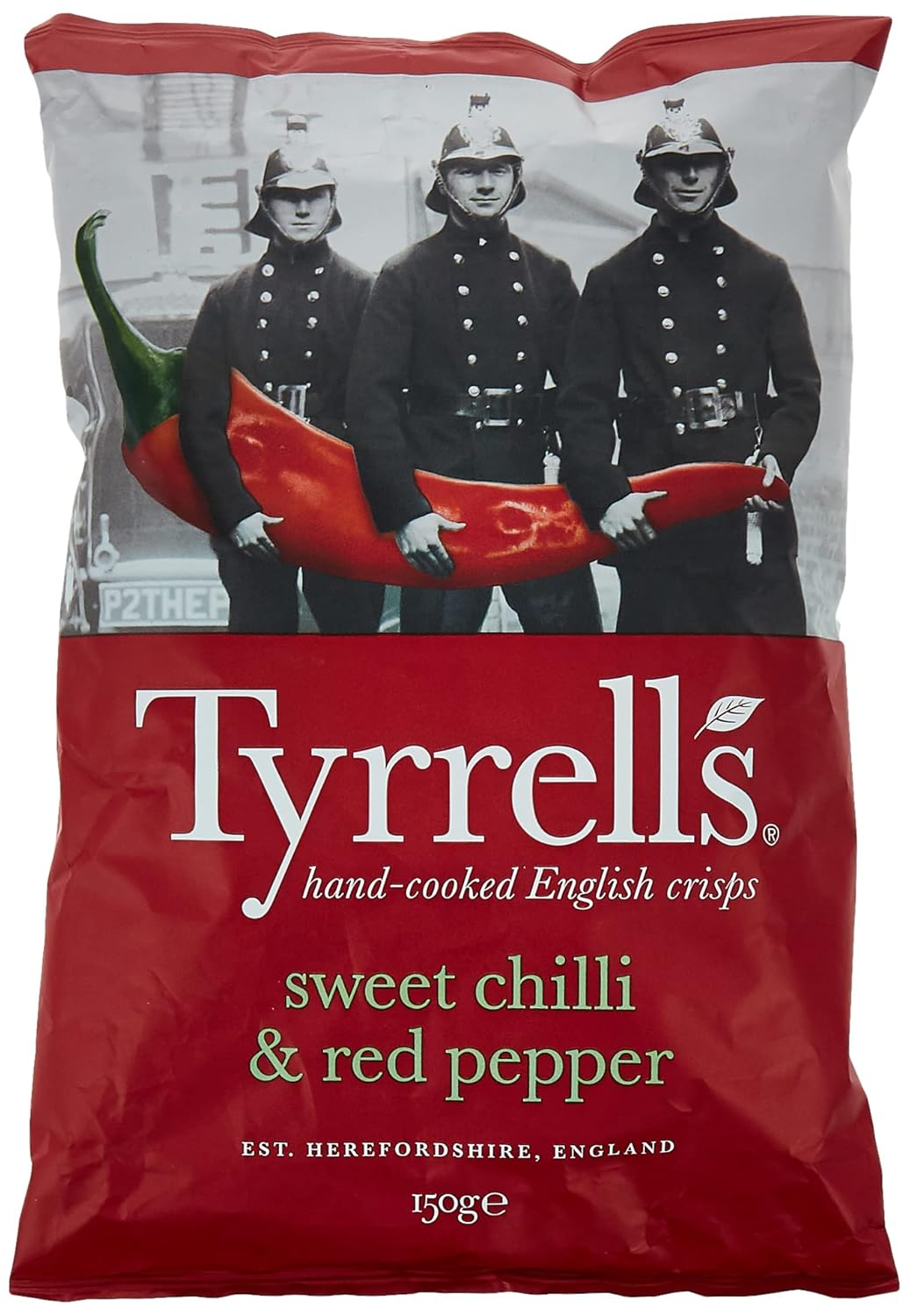 Tyrrells Sweet Chilli and Red Pepper Crisps 150 g (Pack of 12)