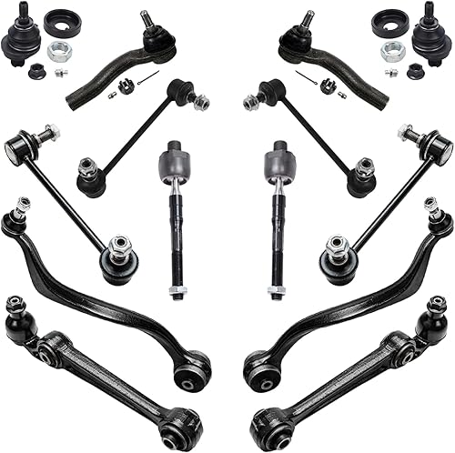 Miniatura 286 de Detroit Axle - 4WD Front End 14pc Kit de suspensión para Ford F-150 F-250 Expedition Navigator, 2 brazos de control superior 2 rótulas inferiores 2