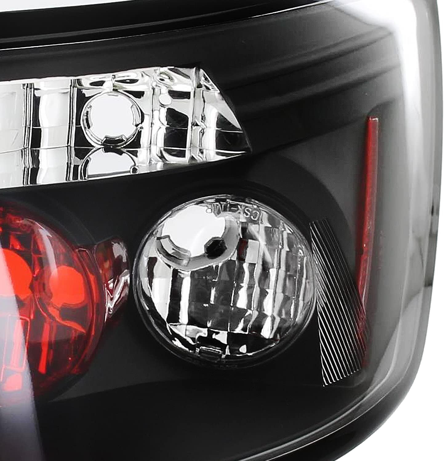 SPEC-D TUNING Black Tail Lights Compatible with 2006-2011 Honda Civic Coupe 2 Door, Left + Right Pair Assembly