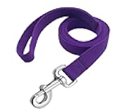 Strong Nylon Dog Leash, 4FT/ 5 FT/ 6FT Dog Leashes for Medium Large Dogs (6FT, Purple)