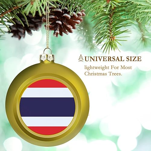 Vista 137 de Adornos dorados de bola de Navidad de Trinidad y Tobago, adorno de bola de bandera de Trinidad y Tobago, adornos de Navidad de bandera nacional