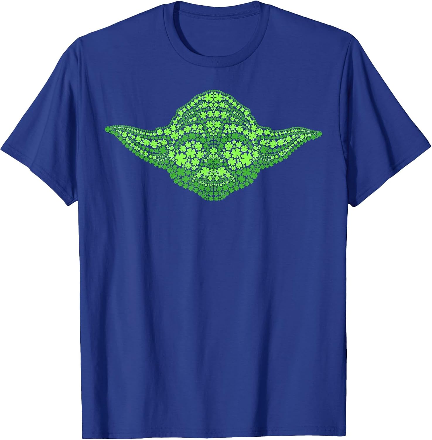 Star Wars Yoda Clover Face St Patrick's Day Graphic T-Shirt T-Shirt