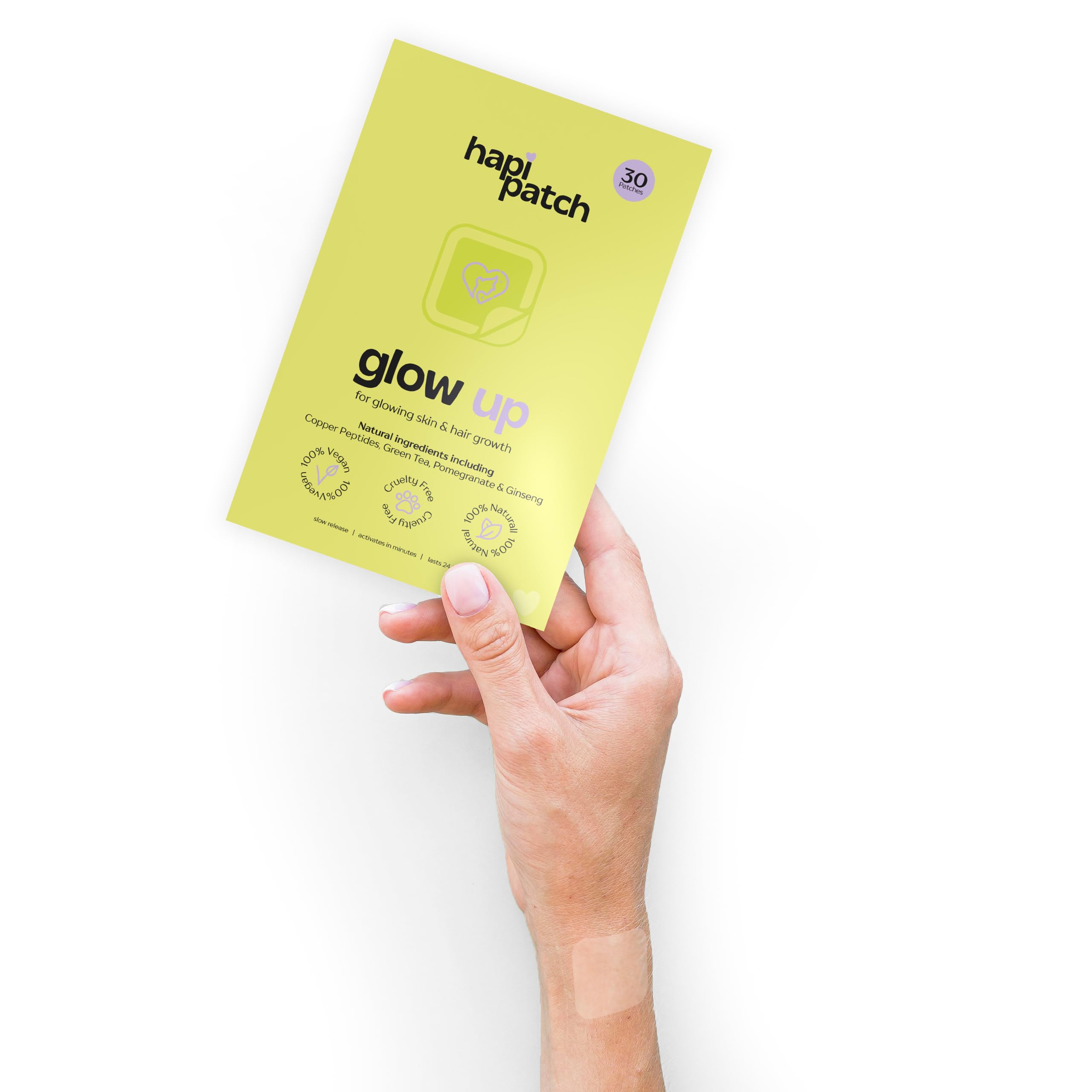 HapiPatch Glow Up GHK-Cu Copper Peptide Patches