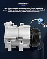 Vista 125 de ECCPP Compresor de CA 1997-2003 apto para Mitsubishi Montero Sport 3.0L 1999-2004 para Mitsubishi Montero Sport 3.5L Compresor de aire acondicionado