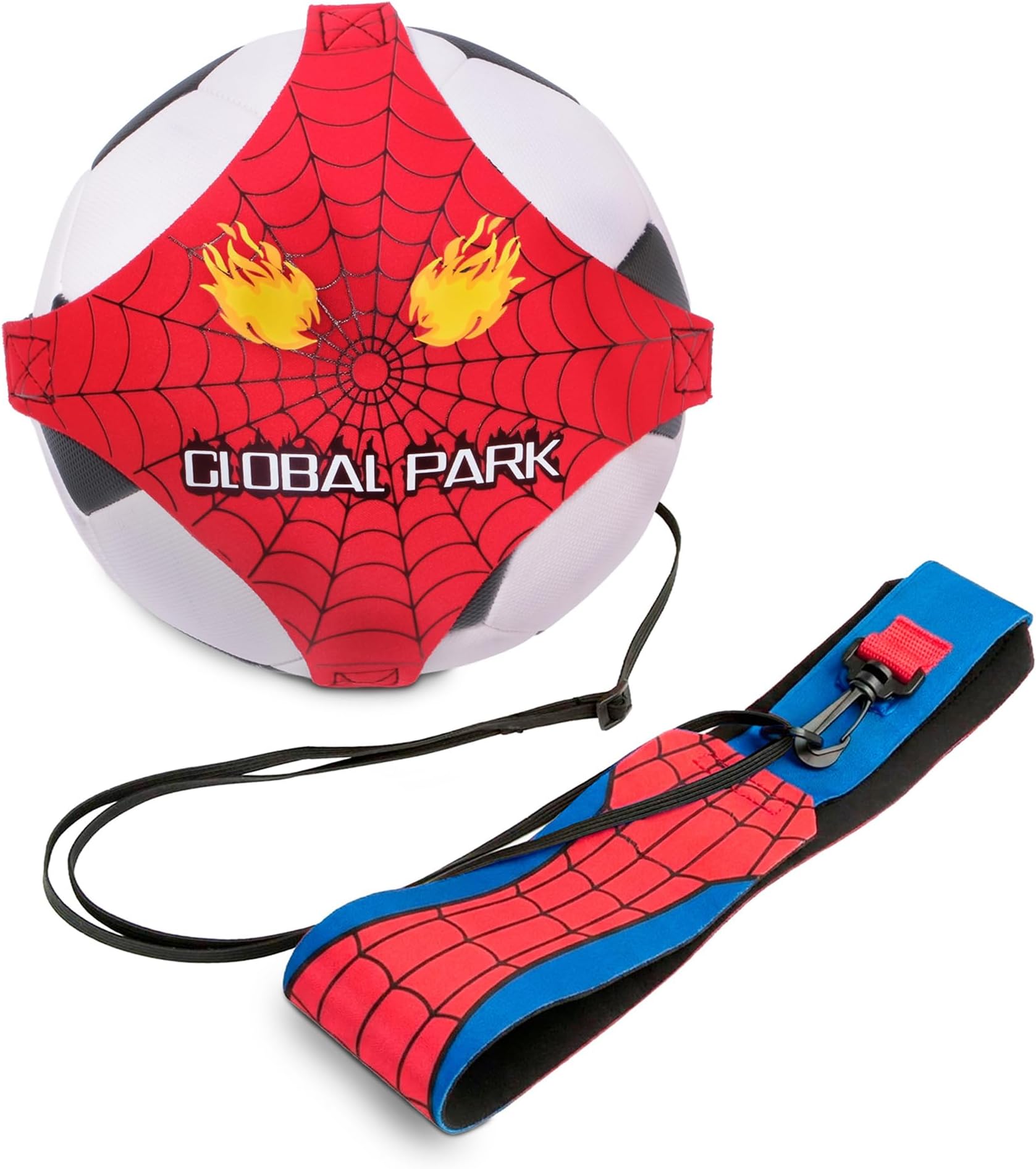 Soccer/Volleyball/Rugby Trainer, Football Kick Throw Solo Practice Training Aid Control Skills Adjustable Waist Belt for Kids Adults