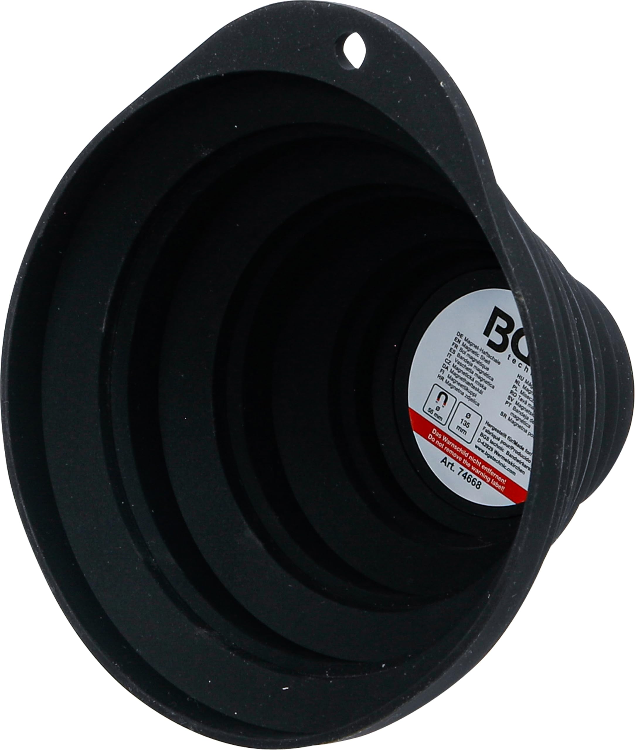 BGS 74668 | Magnetic Adhesive Tray | Foldable | Diameter 75/135 mm