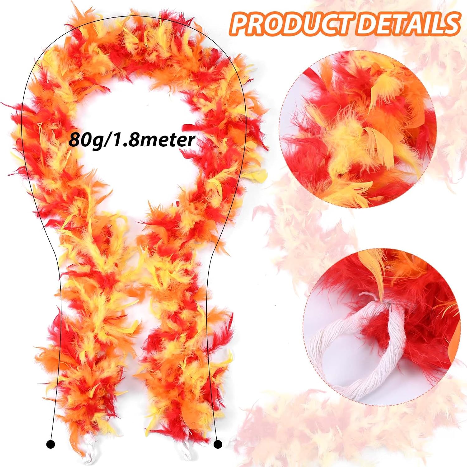 Honic 6 Pcs Halloween Wrestler Costume Kit Include Feather Boa Kerchief Moustache Bracers Glasses and Necklace for Men Wrestler Dress up