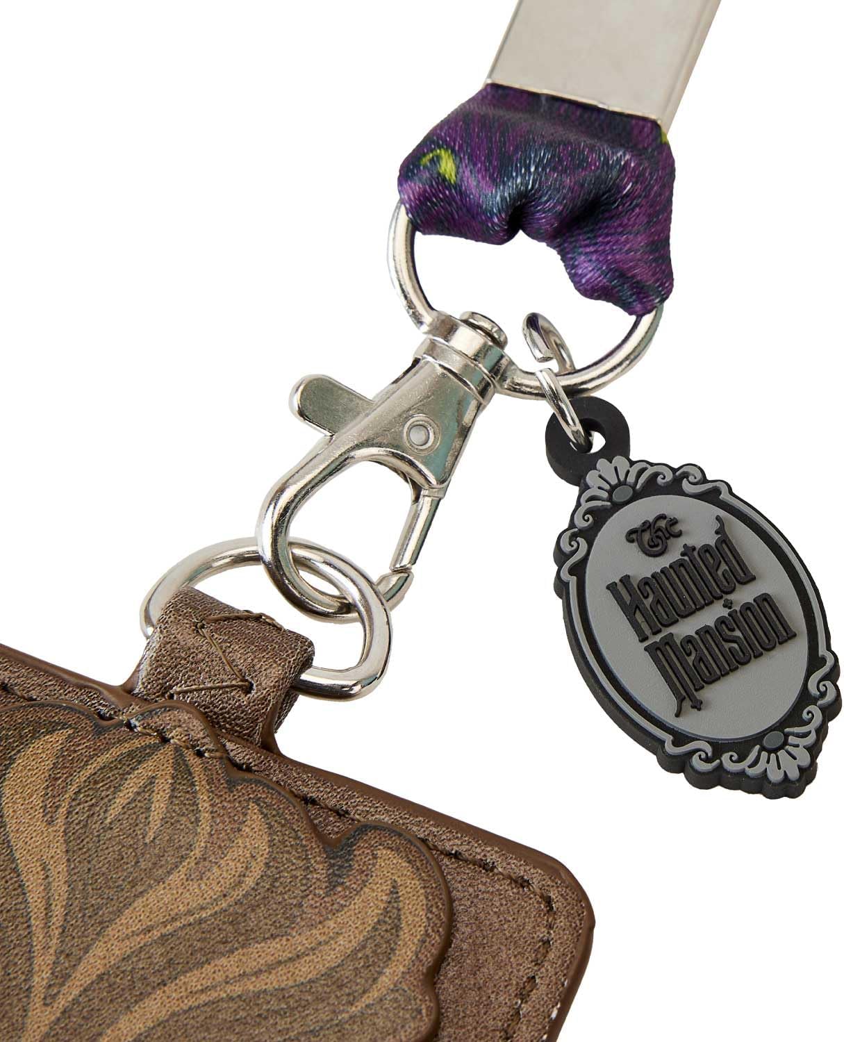 Disney Haunted Mansion Stretching Room Portraits Lanyard with Card Holder