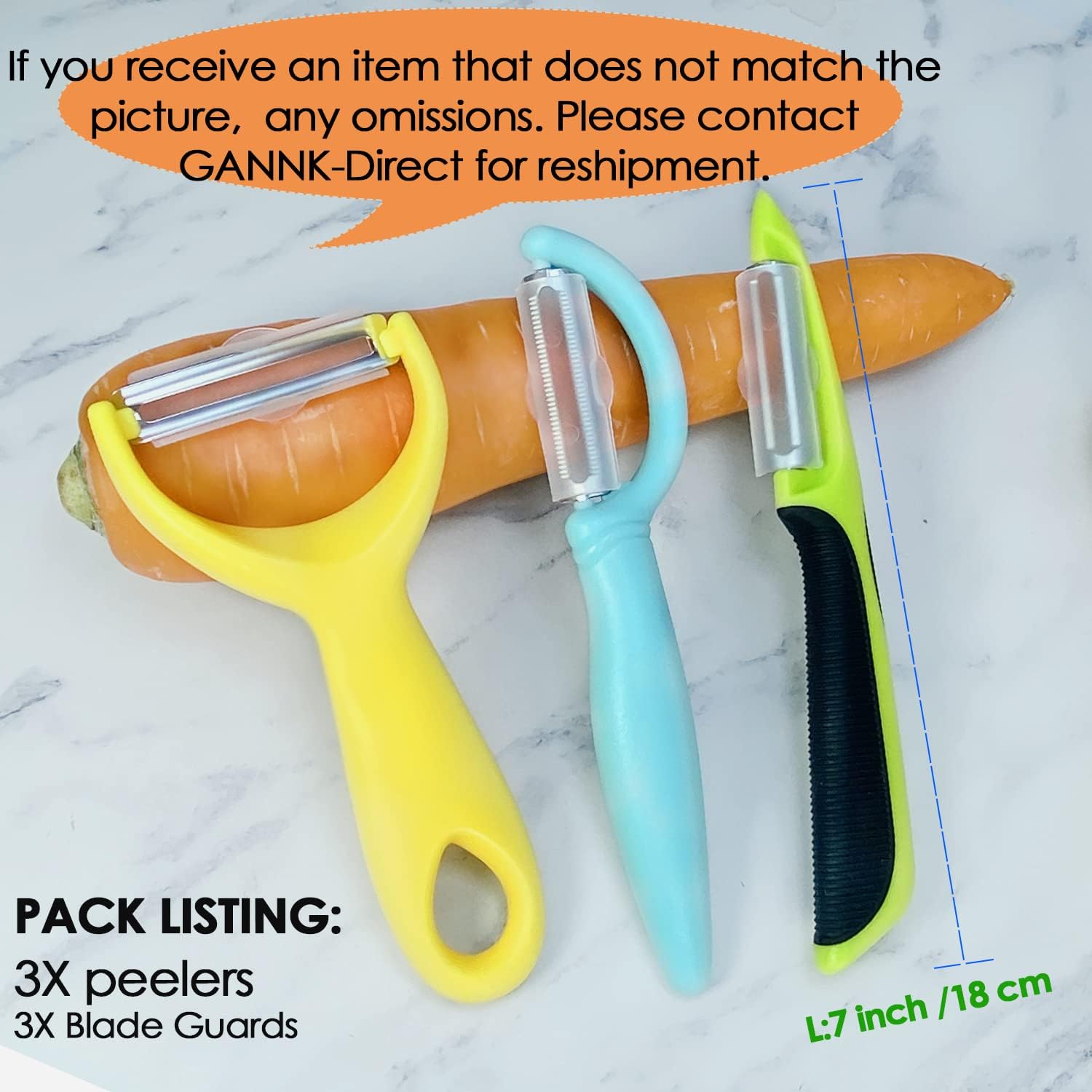 Vegetable Potato Peelers for Kitchen, Fruit Carrot Zucchini Cucumber Apple Peeler, Good Grip Veggie Peeler Makes Peeling Very Easy, I and Y peeler: Home & Kitchen