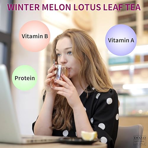 Miniatura 6 de DOZO Jian Zhi Shou Shen Tea Winter Melon Lotus Leaf Tea 8.8oz250g (40bolsas) Rose Buds Cassia Seeds Combinación Salud Té de hierbas sin añadir azúcar
