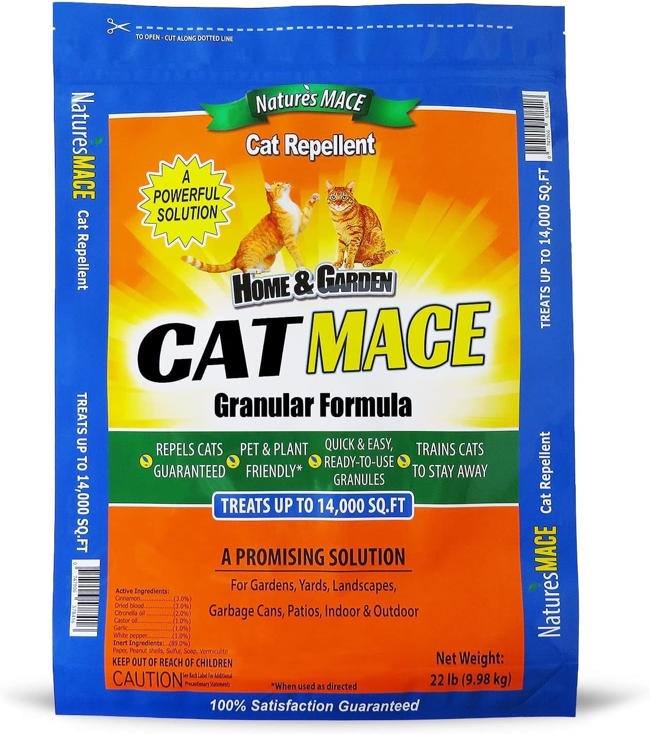 Nature's MACE Cat Repellent 22LB / Treats 14,000 Sq. Ft
