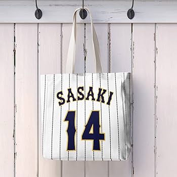 Amazon.co.jp: 爆発的に売れています14 佐々木朗希 トートバッグ