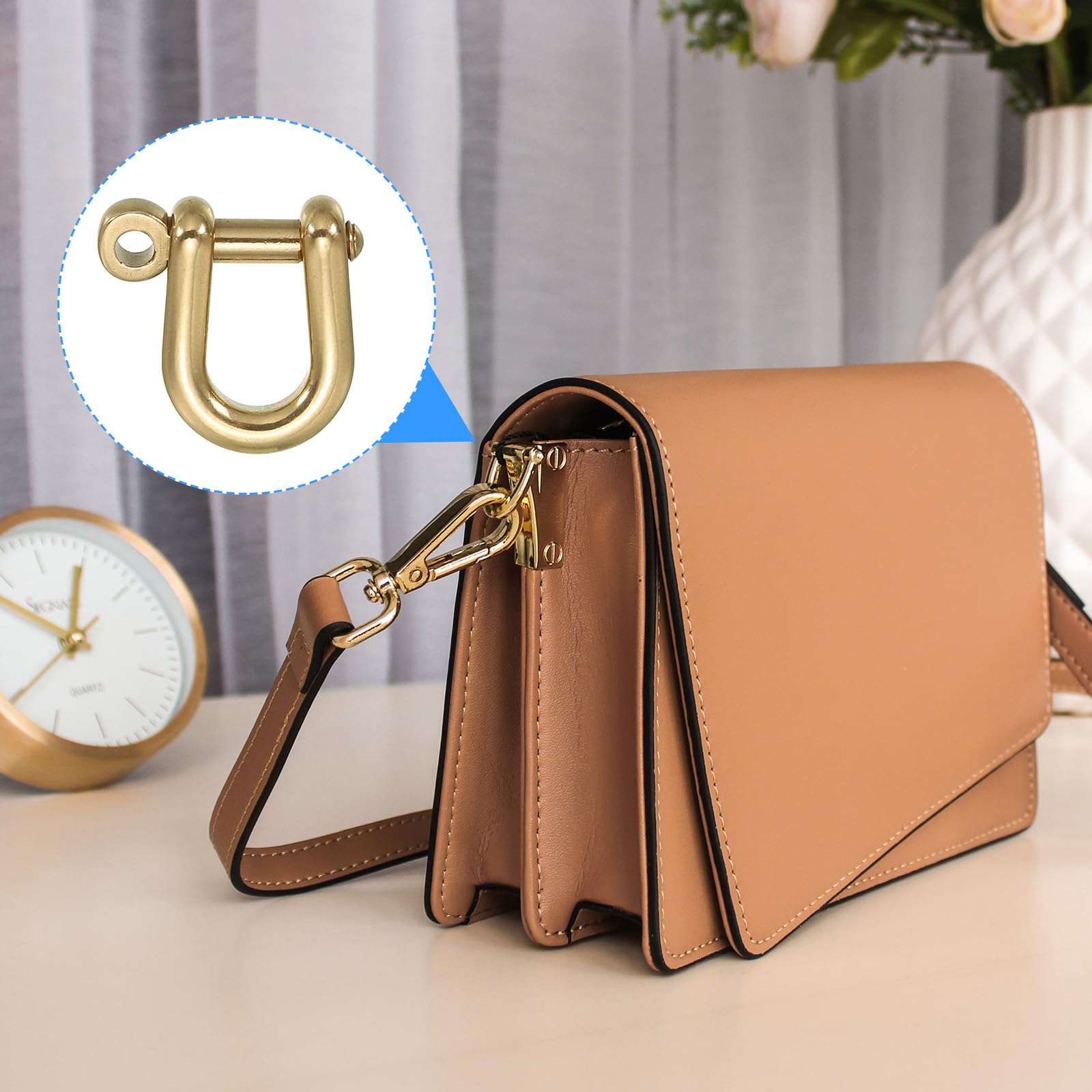 Cerchi A D In Ottone - 2 Pezzi, Larghezza 15mm, Per Portachiavi, Borse E Fai Da Te - Foto 3