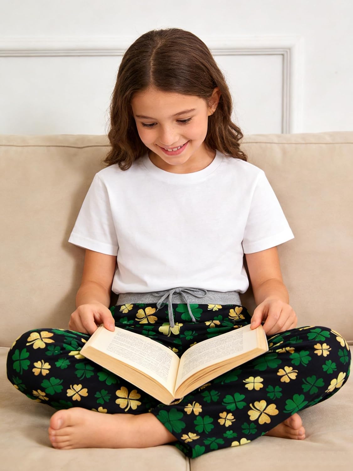 BFUSTYLE Kids Pajama Pants Drawstring Pyjamas Boys Girls Loose Holiday Trousers 7-14 Years Pj Bottoms - Image 6