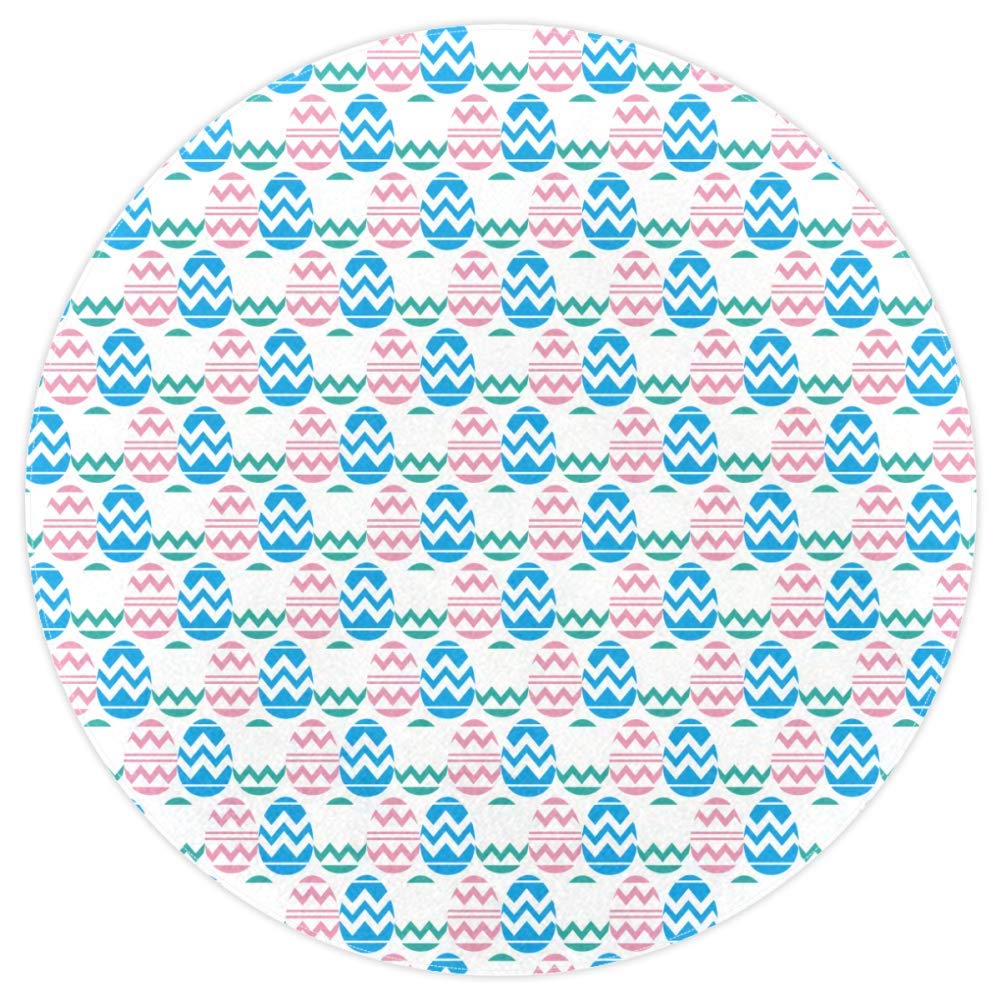 Tapis rond antidérapant de 160cm pour sécuriser le sol du salon et bureau