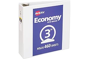 3-Ring Binder with 3-Inch Rings: The Avery Economy Choice for Organization