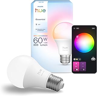 Philips Hue Essential 8W E27 806 Lumen Renkli Akıllı Ampul A60
