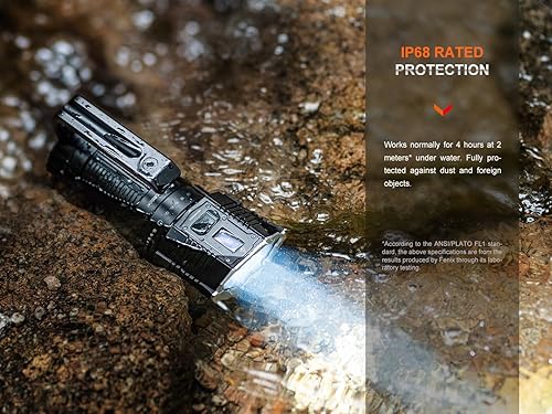 Miniatura 11 de Fenix LR60R - Linterna súper brillante de 21,000 lúmenes, carga rápida USB-C, recargable, largo alcance, alto lumen con foco, reflector y organizador