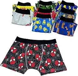 Cueca Infantil Menino Boxer Confortável Estampadas para meninos kids Box 5 peças