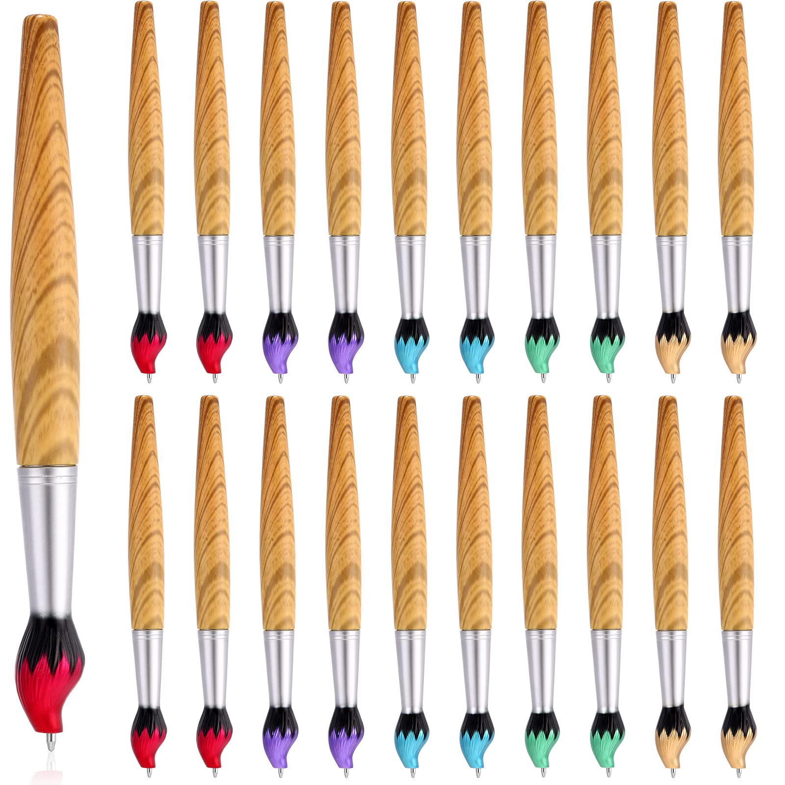 Thenshop Paintbrush Pen Bamboo Ballpoint Pen